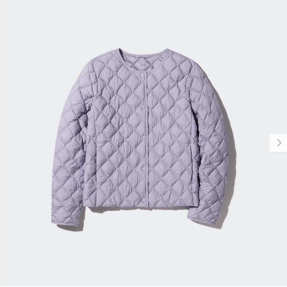 NWOT Uniqlo Warm Padded Quilted Jacket (Purple)